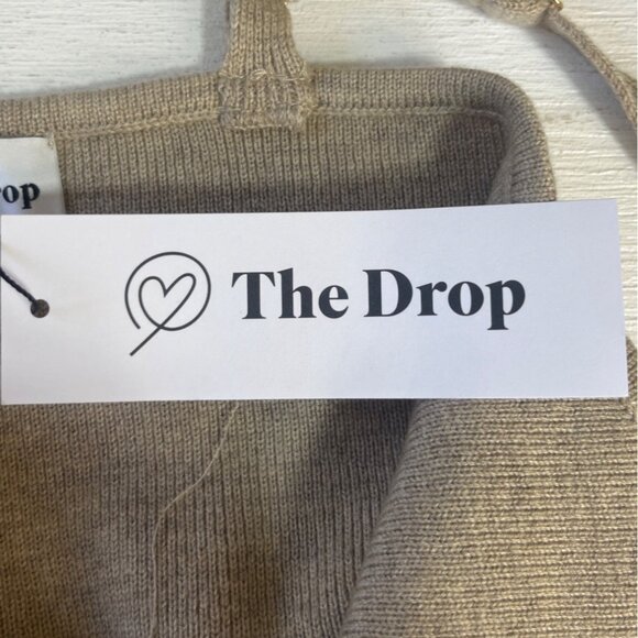 The Drop Catalina Bralette Knit Crop Top Womens XXS Heather Sand New - Picture 9 of 9